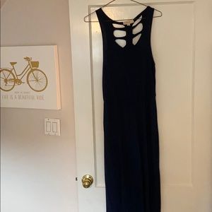 Navy blue maxi dress